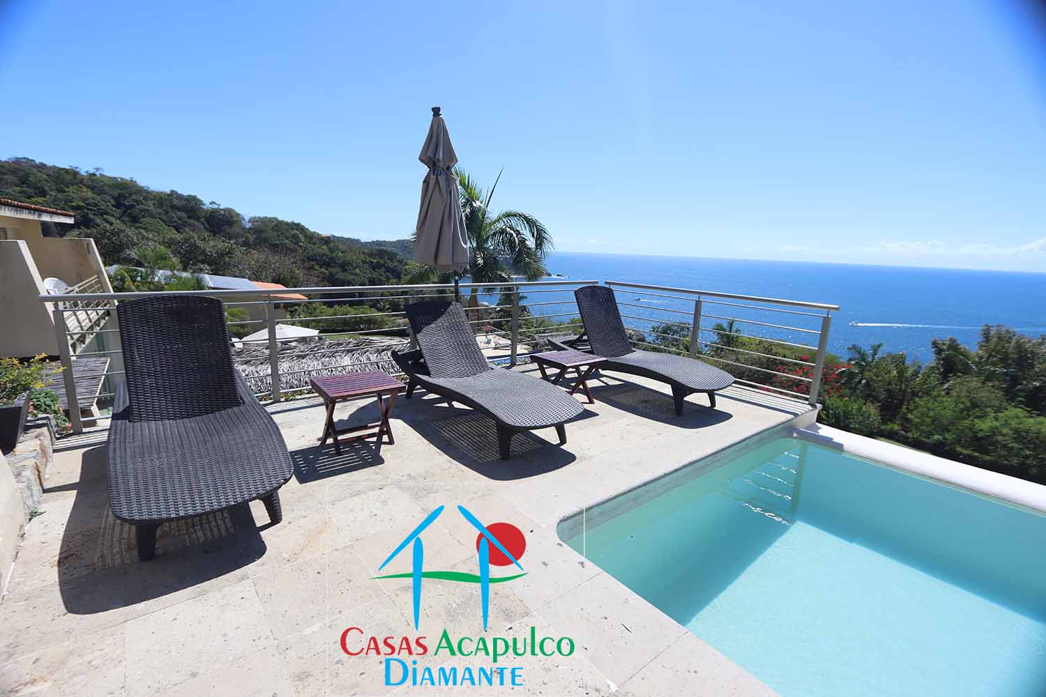 Brisas del Marqués Villa Marlin - Terraza con alberca 7
