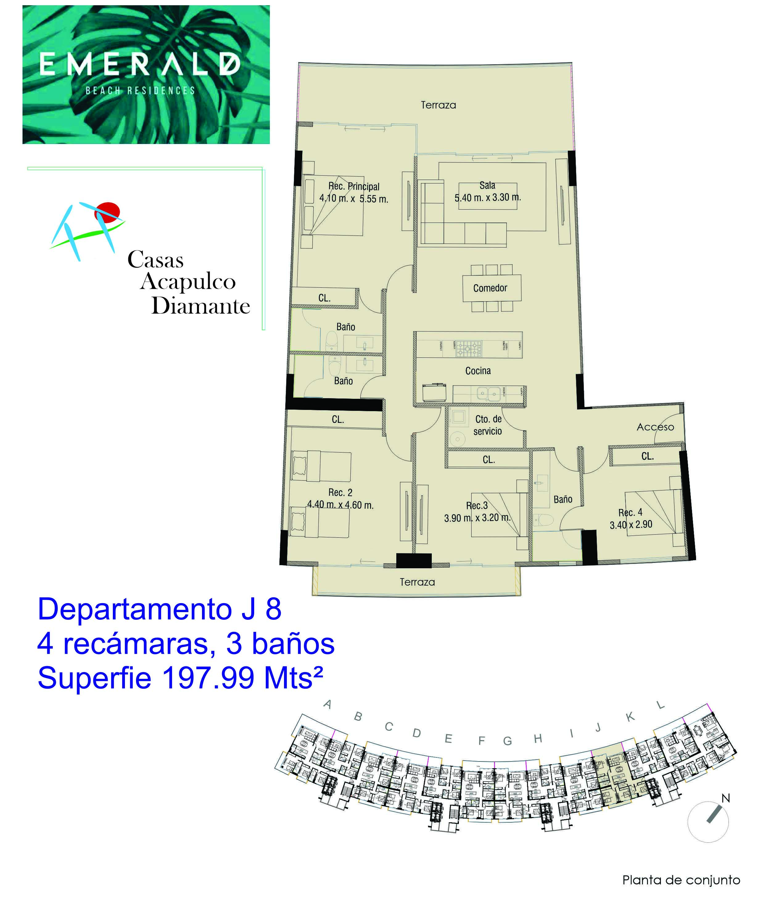 La Isla Emerald J8 - Plano 1