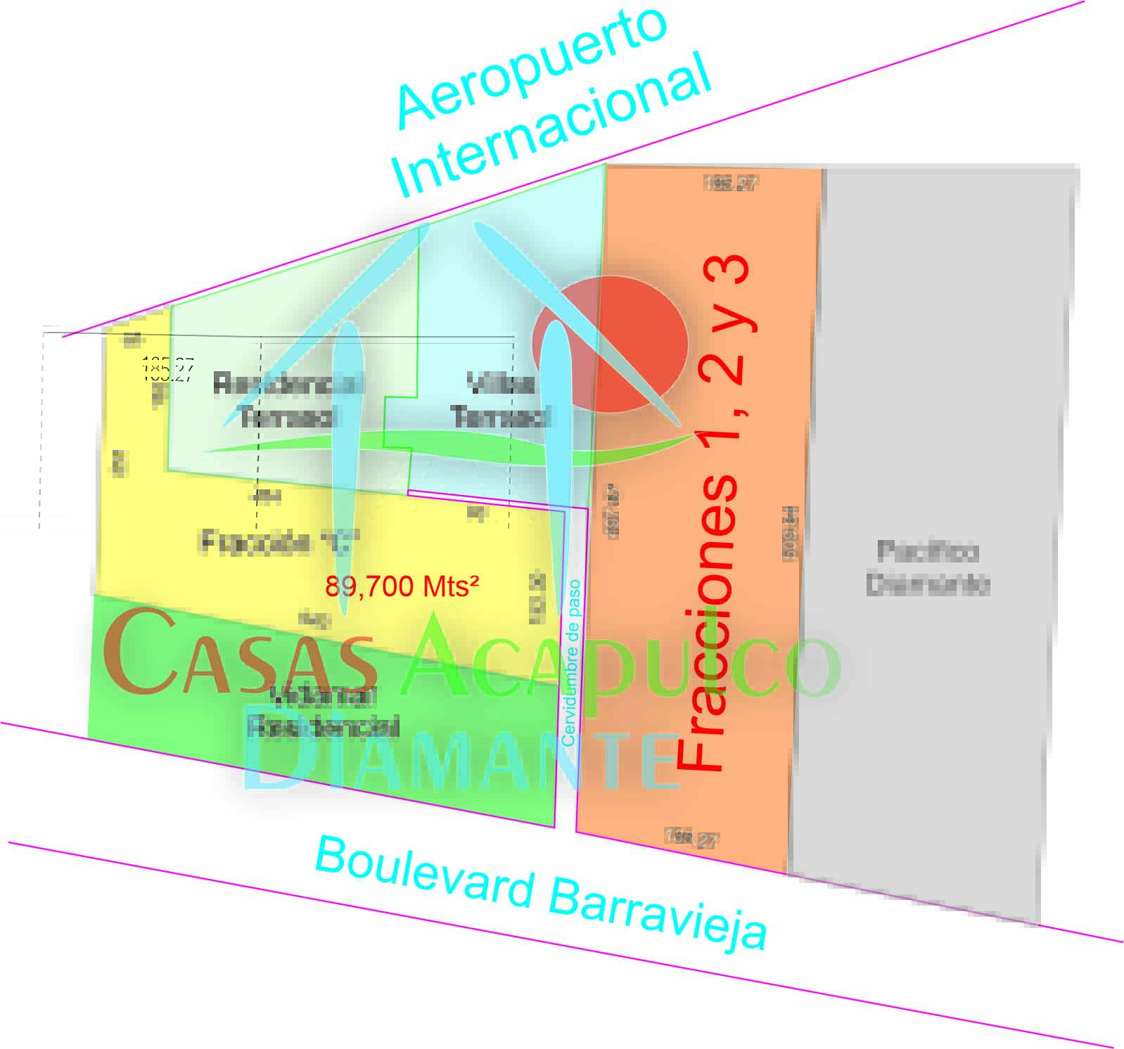 Terreno Barra Vieja Fracciones 1, 2 y 3 - Plano 1