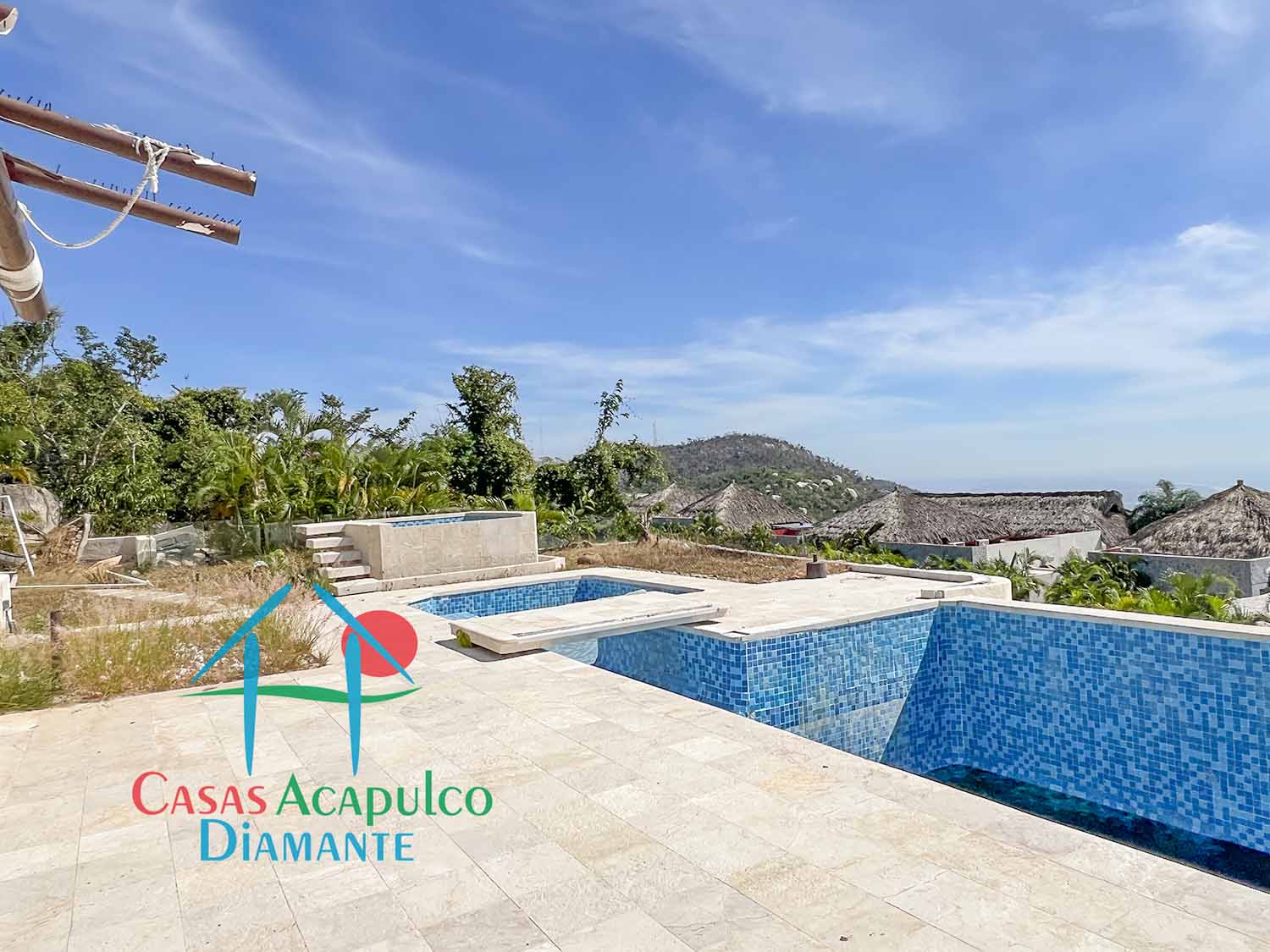La Cima Casa Capadijos - Alberca y jardín después de Otis 3