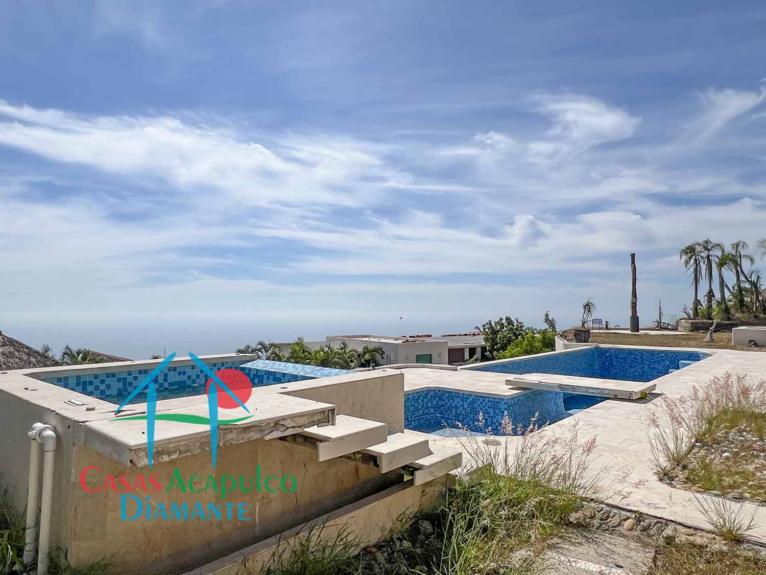 La Cima Casa Capadijos - Alberca y jardín después de Otis 4