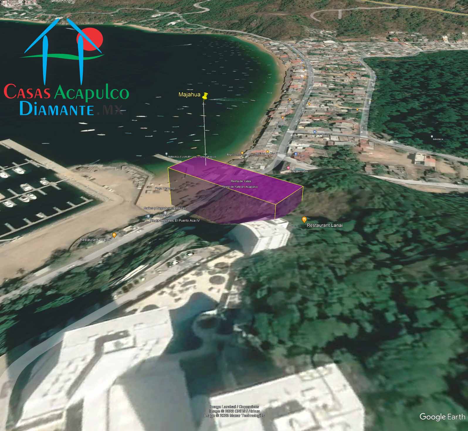 Terreno Puerto Marqués Majahua 10 - Vista aérea 4