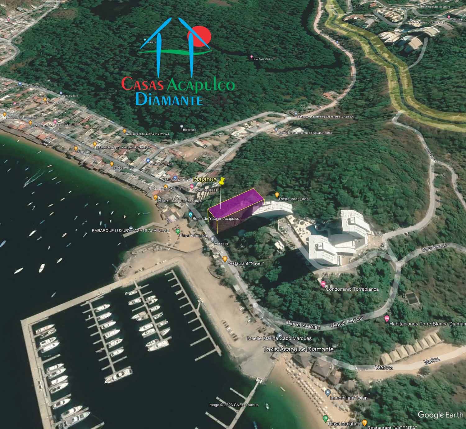 Terreno Puerto Marqués Majahua 10 - Vista aérea 6