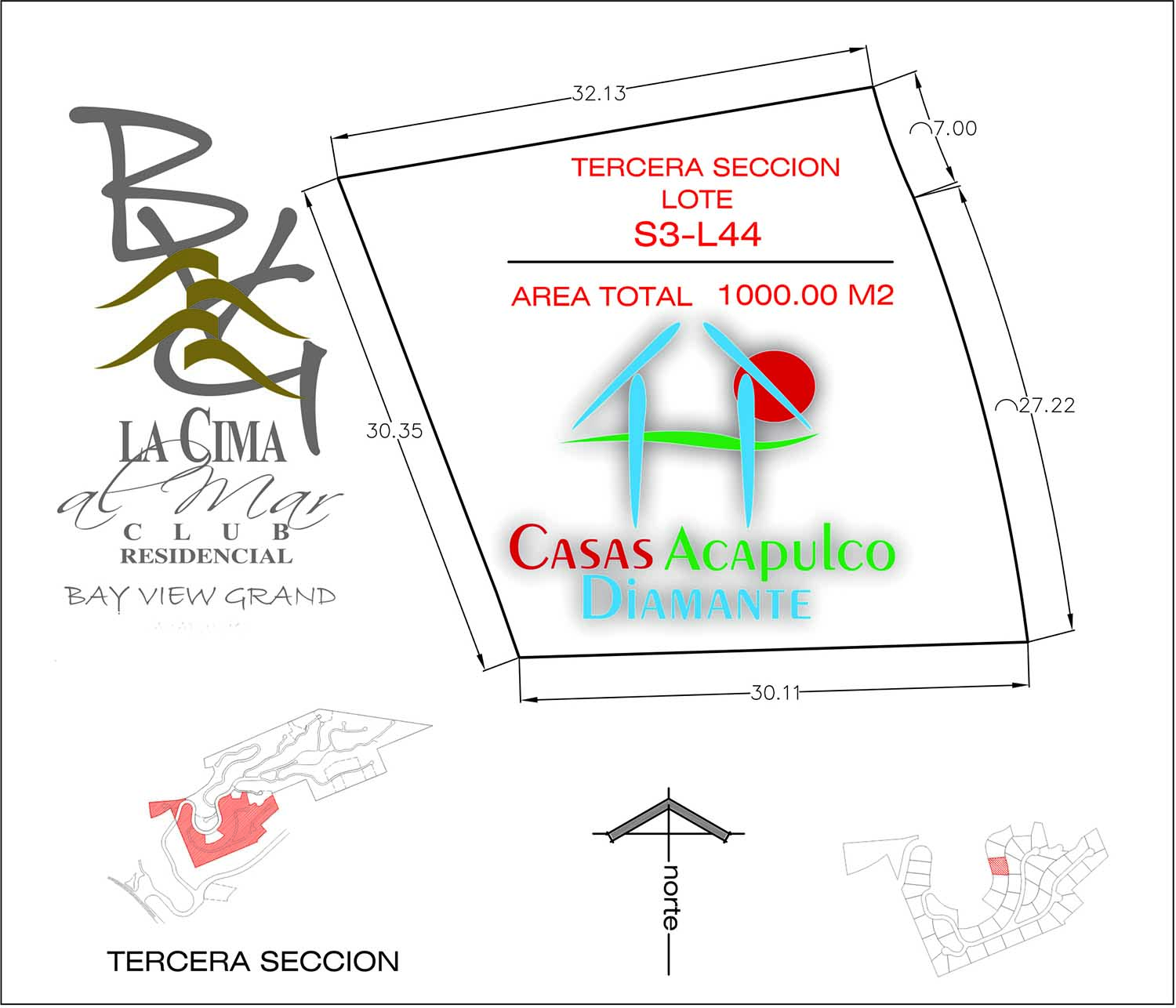 Terreno La Cima S3 L44 - Plano 1