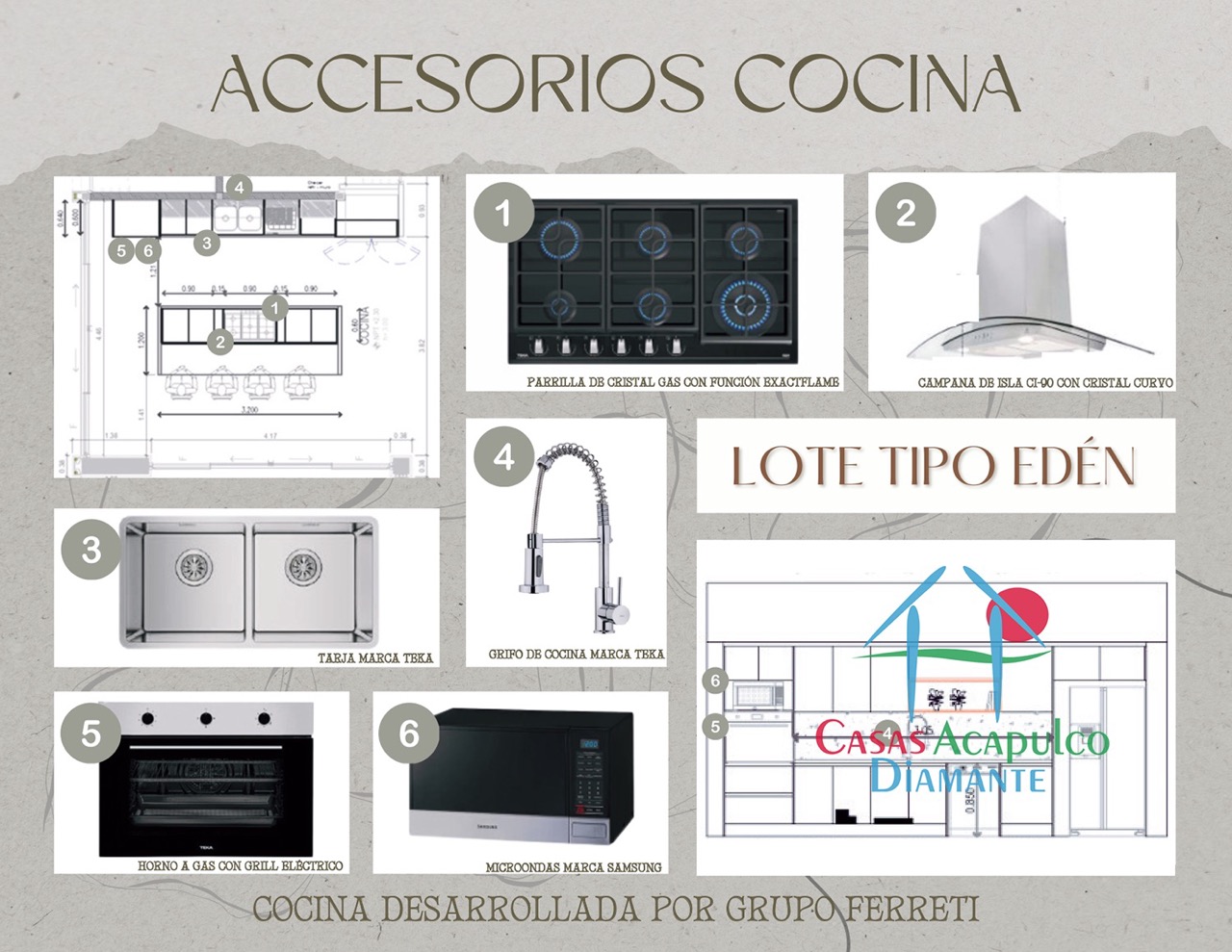 Paradiso Residences Edén 3 - Modelo accesorios cocina 1