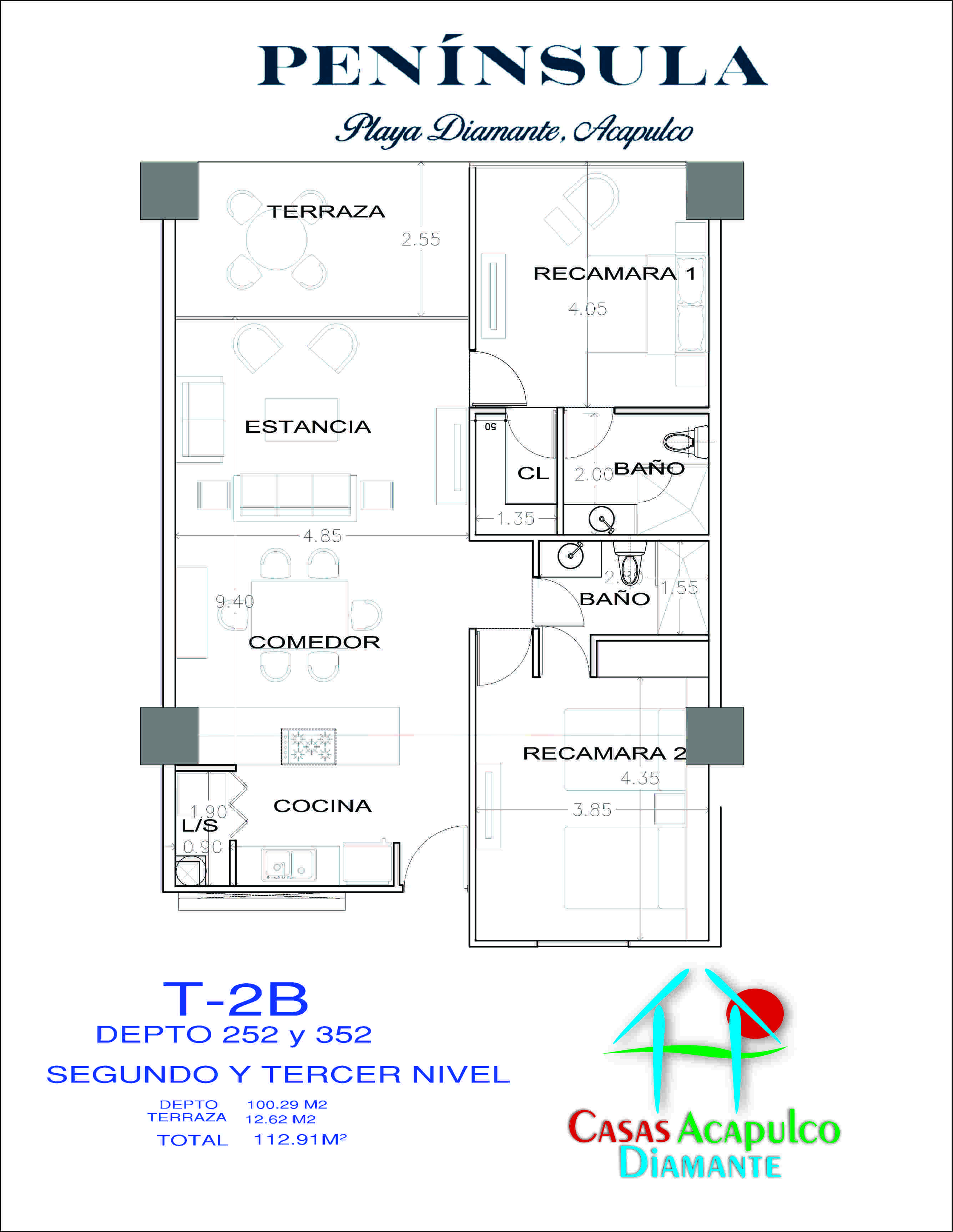 Península Loft B 352 - Plano 1