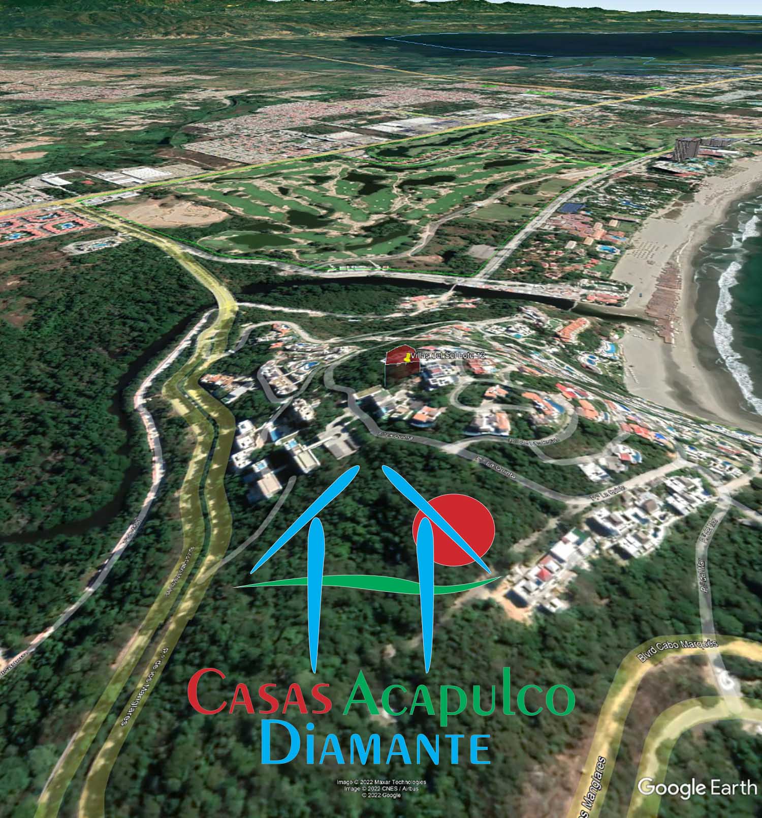 Terreno Real Diamante Villas del sol Lote 12 - Vista área 2