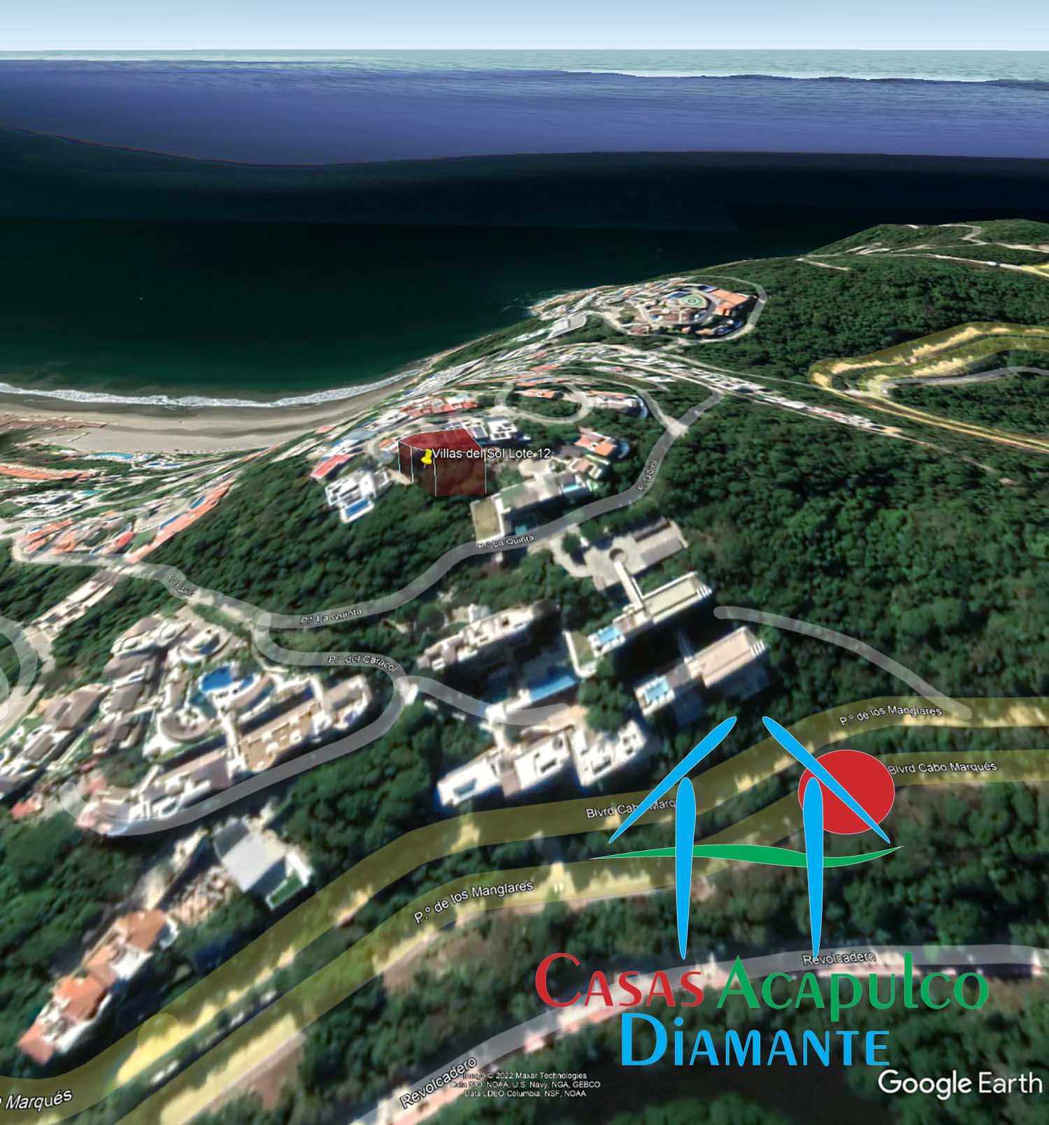 Terreno Real Diamante Villas del sol Lote 12 - Vista área 3