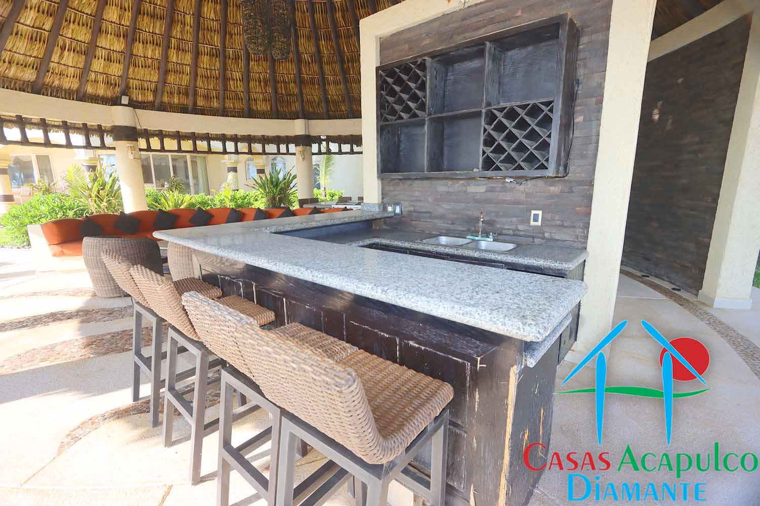 Tres Vidas Villa Universal - Palapa con sala en jardín 5