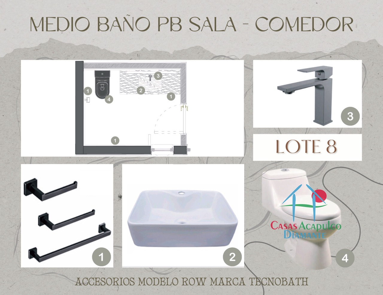 Paradiso Residences Ensueño 8 - Modelo accesorios baños 7