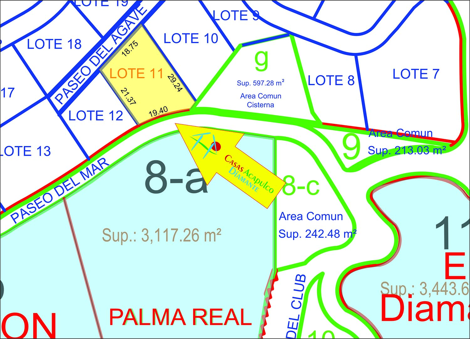 Terreno Paseo del Agave - Planos Real Diamante 2