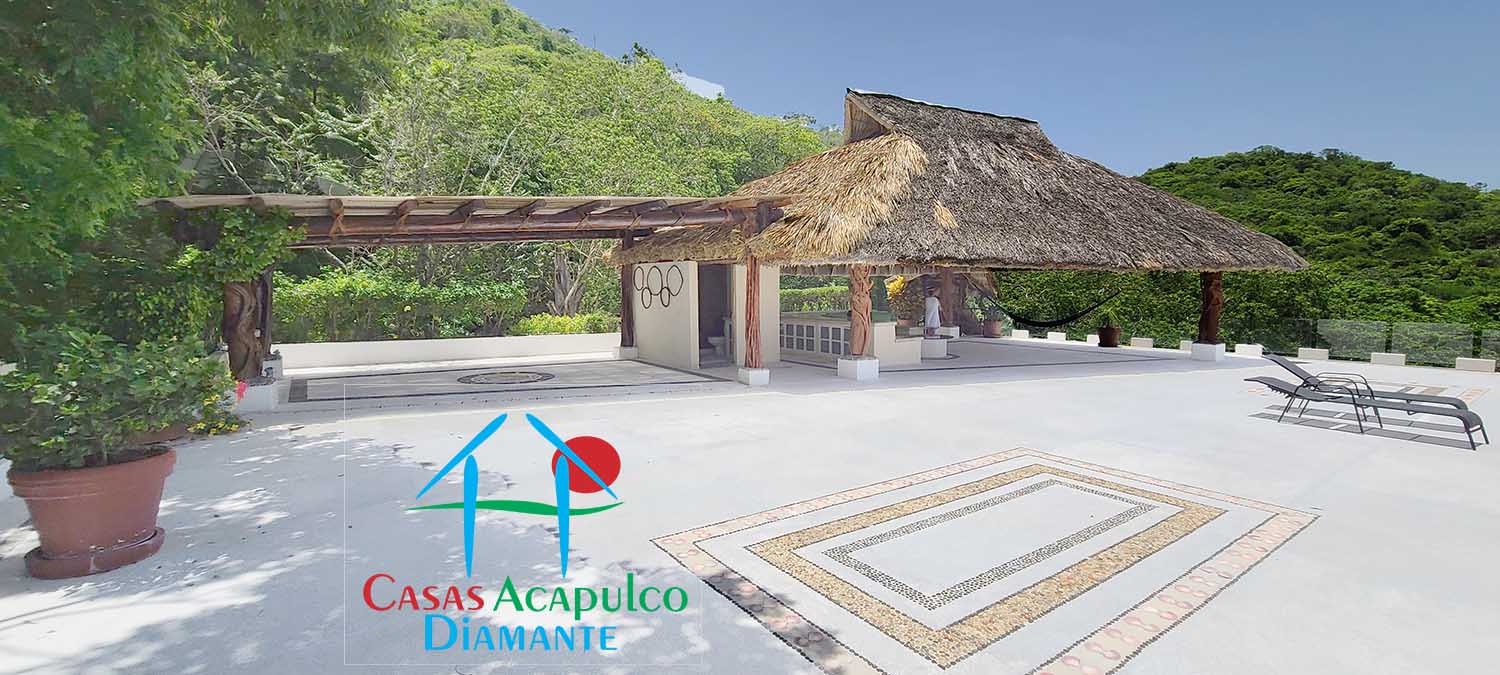 Punta Pichilingue Villa Linda - Roof garden con palapa 1