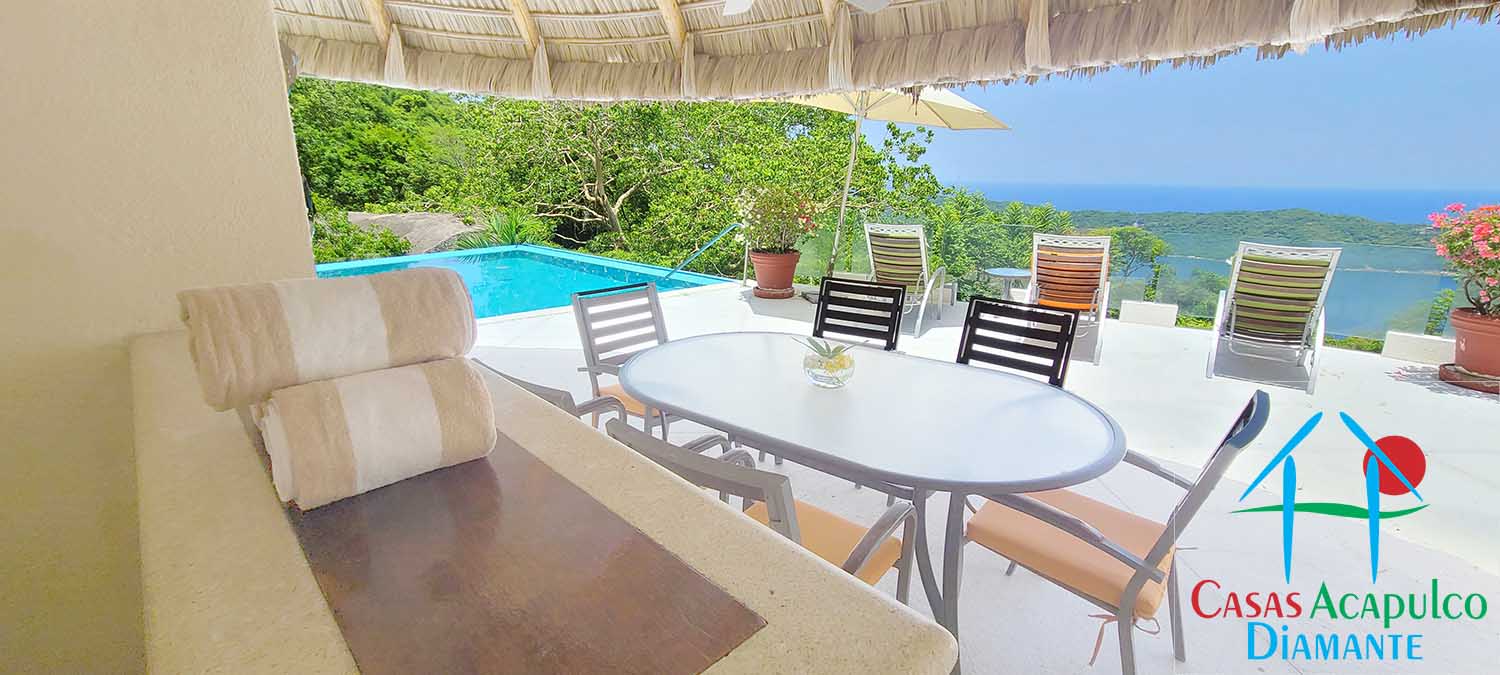 Punta Pichilingue Villa Linda - Terraza con alberca 1