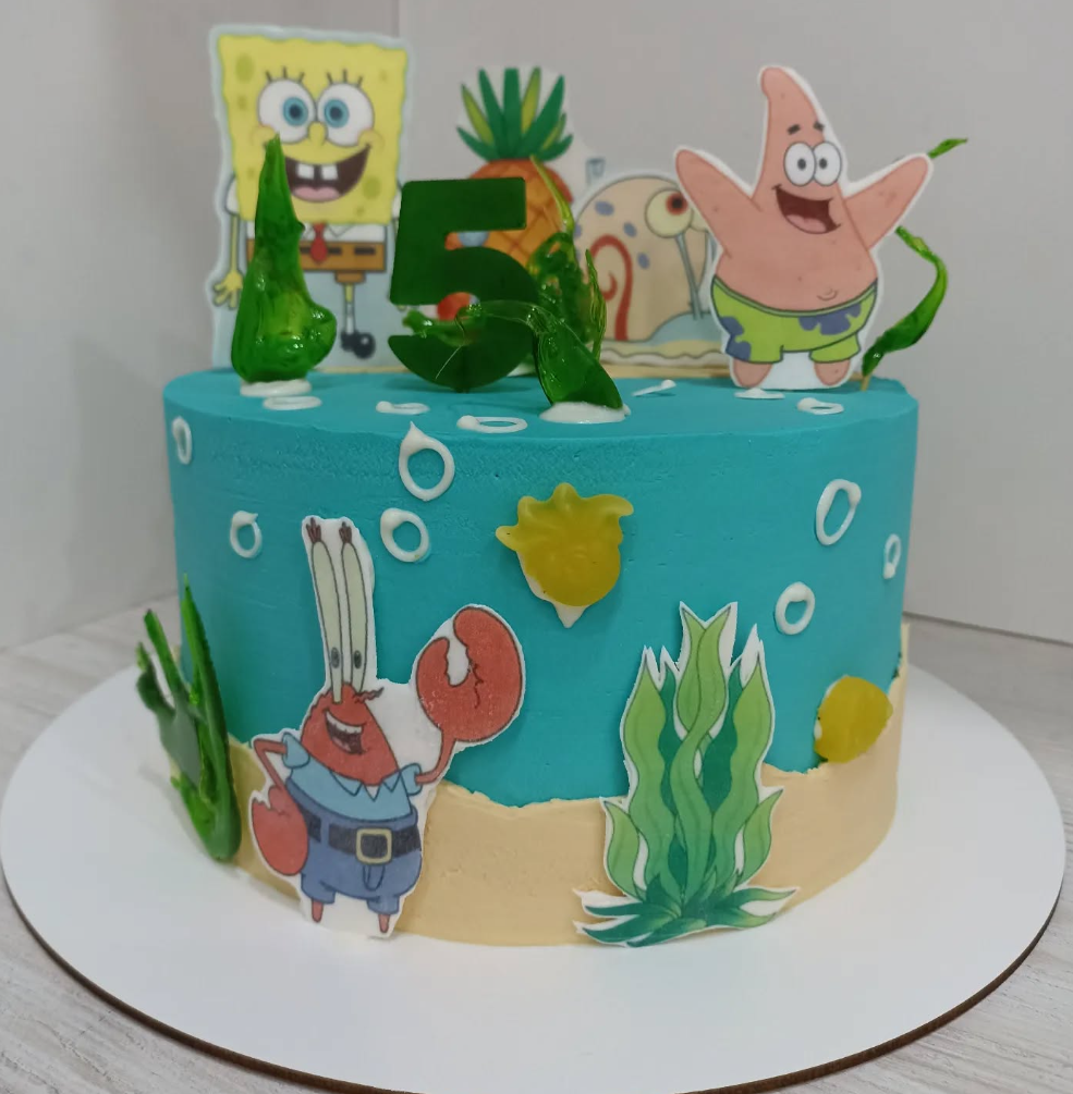 Tort Tematic SpongeBob SquarePants - 5 Ani