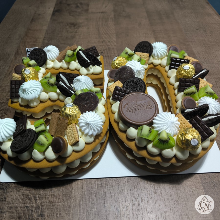 Cifră 50 Festiv cu Kiwi și Oreo