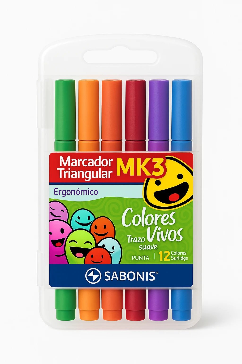 Marcador triangular estuche X12 MK3