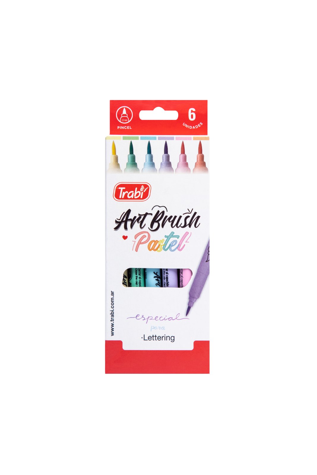 Marcador punta pincel trabi pastel