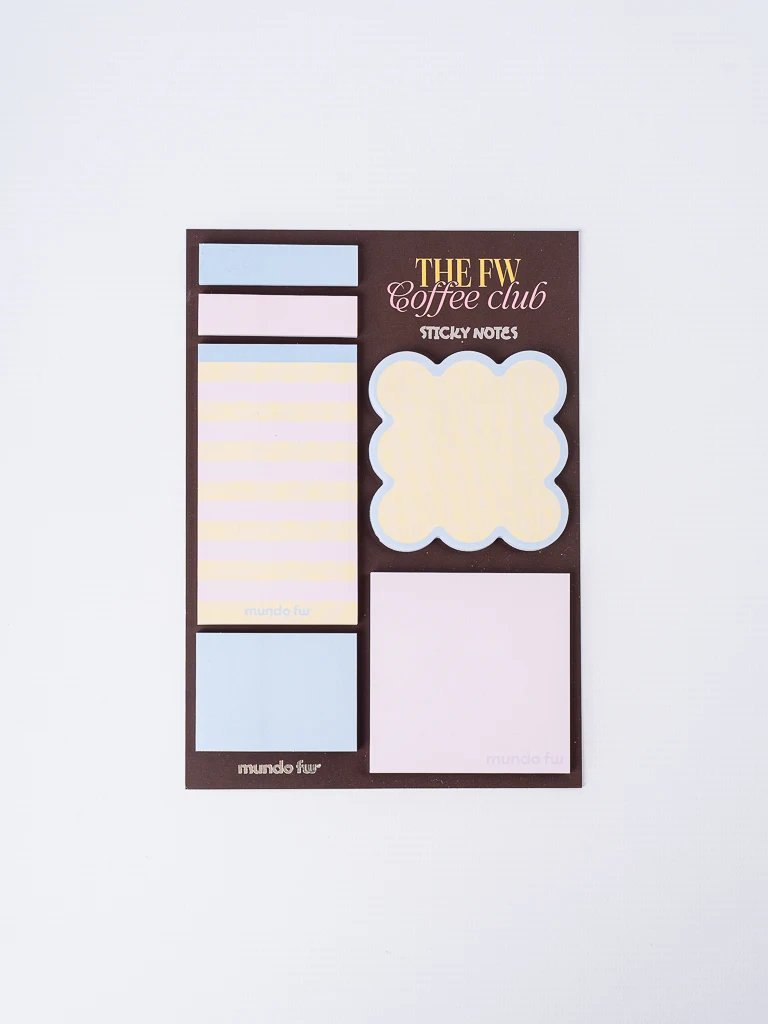 Sticky notes set coffee club