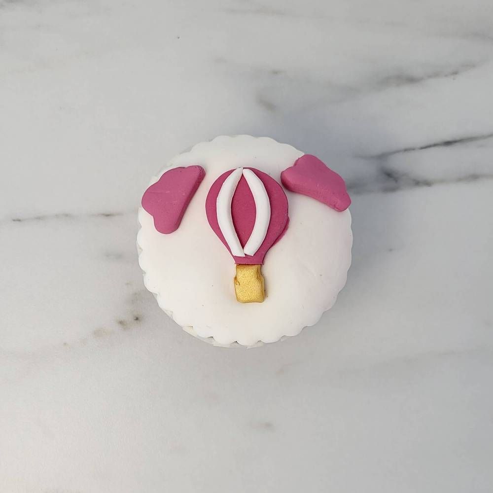 Cupcake ροζ αερόστατο