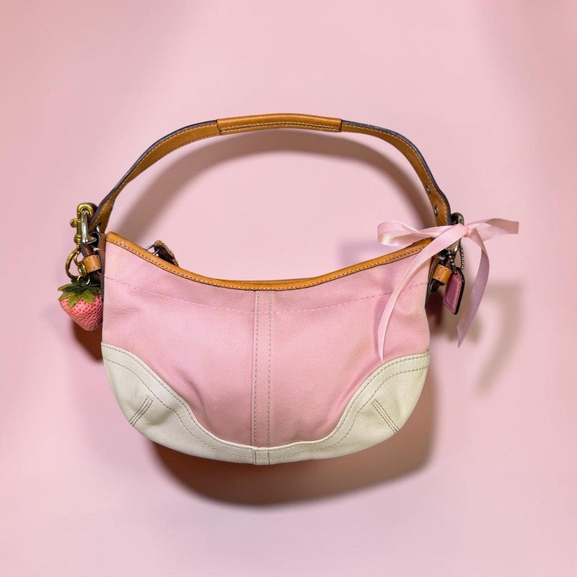 Pink vintage coach bag