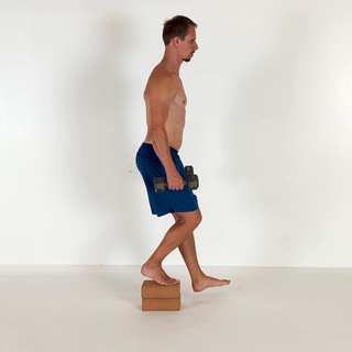 Weighted partial one-leg sissy squat