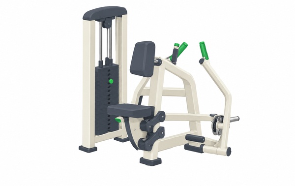 Seated row machine
