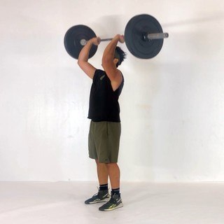 Barbell overhead press
