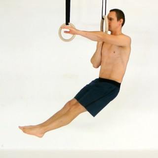 One-arm bent-arm hang