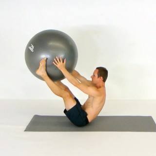 Stability ball v-up