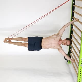 Assisted human flag