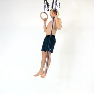 Band-assisted rings pullup