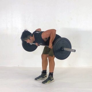 Barbell bent-over row