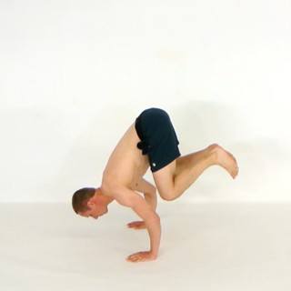 Crow pose to handstand