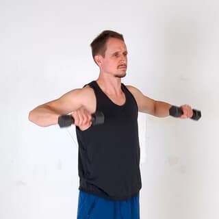 Dumbbell cuban press