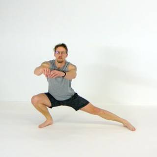 Deep archer squat