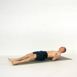 Elbows turned-out supine plank