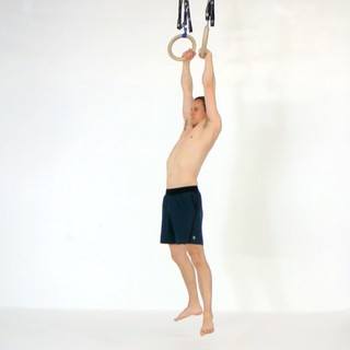 False grip straight-arm hang