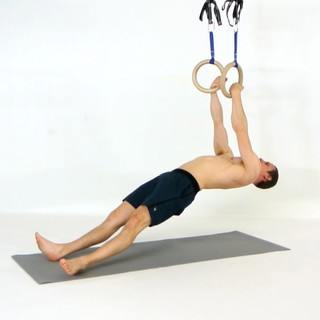 False grip hanging plank