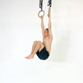 Hanging knees to chest