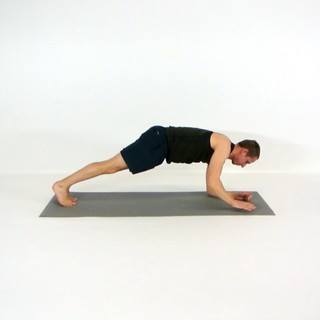 High plank to low plank