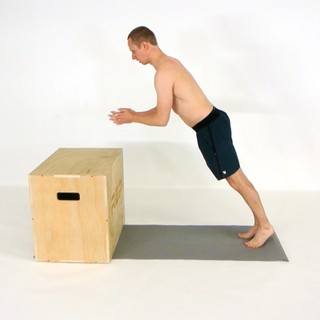 Incline clap pushup