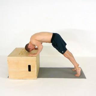 Incline pike pushup
