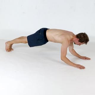 Long sphinx pushup