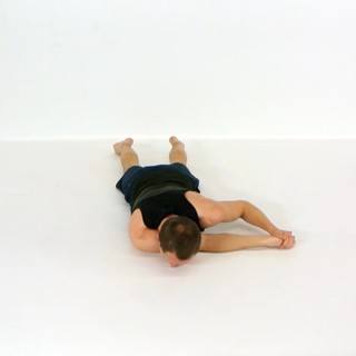 Lying rear delt stretch
