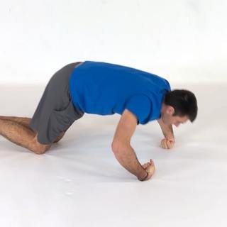 Knee wrist pushup