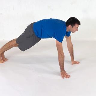 Palm raise pushup