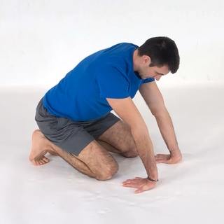 Wrist flexors stretch external rotation