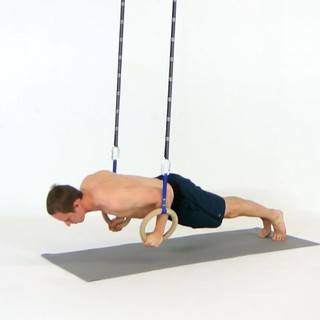 Rings pushup