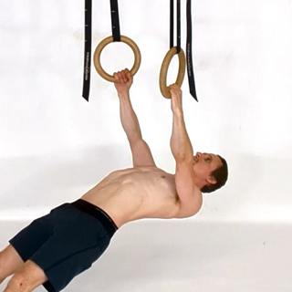 Hanging plank shoulder circles