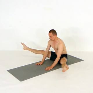 Sitting straddle compression